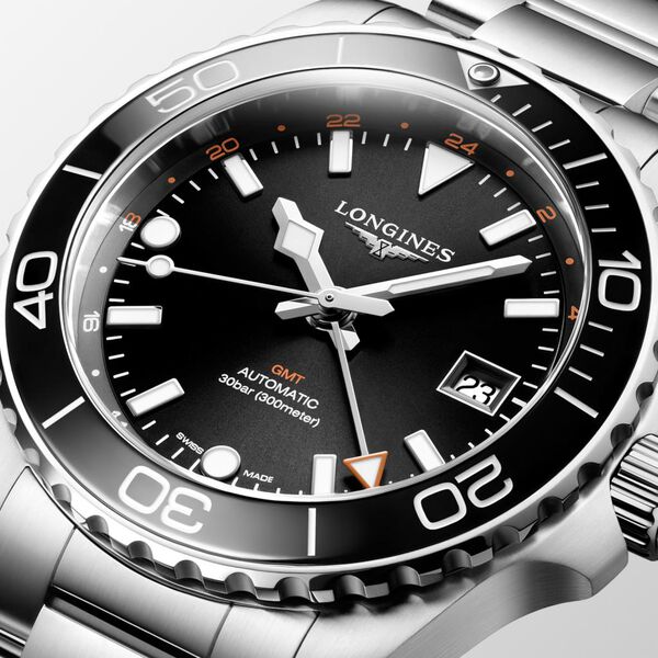 HydroConquest Automatic GMT 41 mm Stainless Steel
