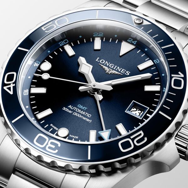 HydroConquest Automatic GMT 41 mm Stainless Steel