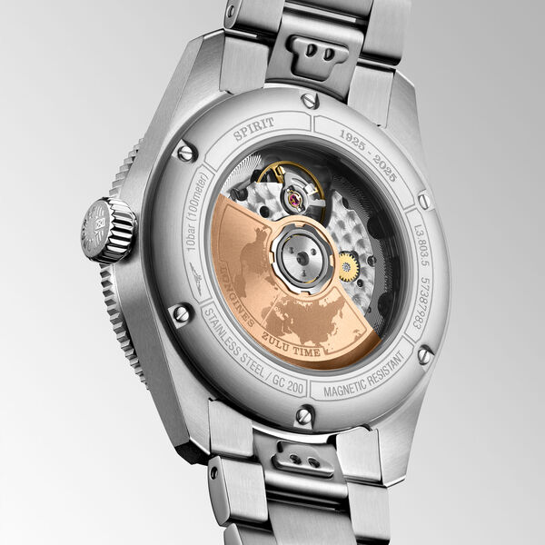 Spirit Zulu Time 1925 Automatic GMT 39 mm Rose Gold and Stainless Steel