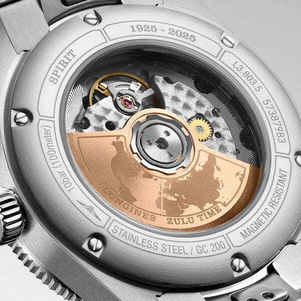 Spirit Zulu Time 1925 Automatic GMT 39 mm Rose Gold and Stainless Steel