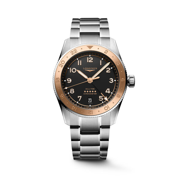 Spirit Zulu Time 1925 Automatic GMT 39 mm Rose Gold and Stainless Steel