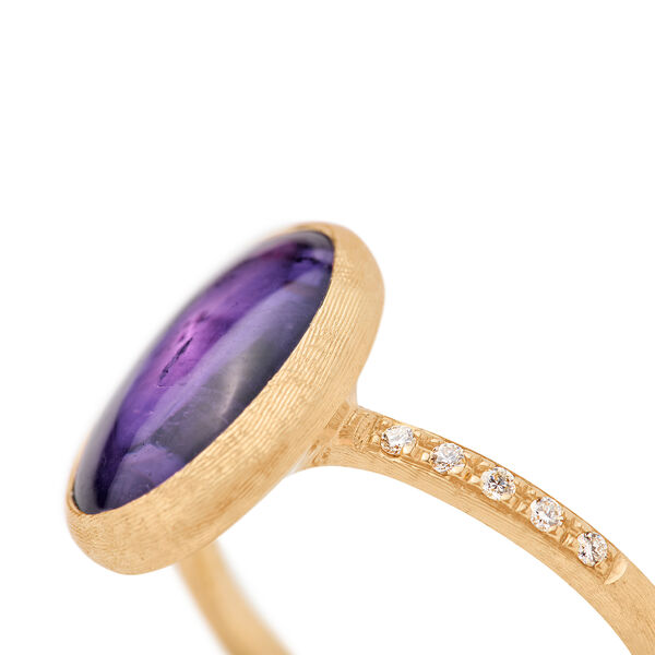Siviglia Colour Yellow Gold and Amethyst Ring