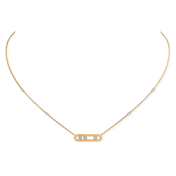 Baby Move Yellow Gold and Diamond Pendant