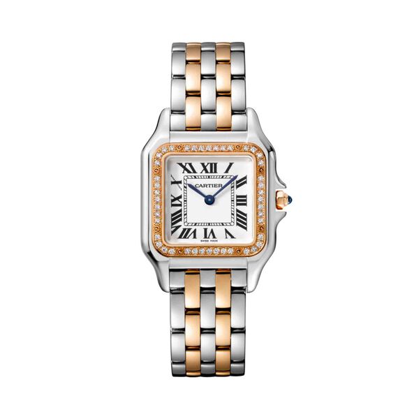 Panth&egrave;re de Cartier Medium Quartz 29 x 37 mm Rose Gold, Stainless Steel and Diamond