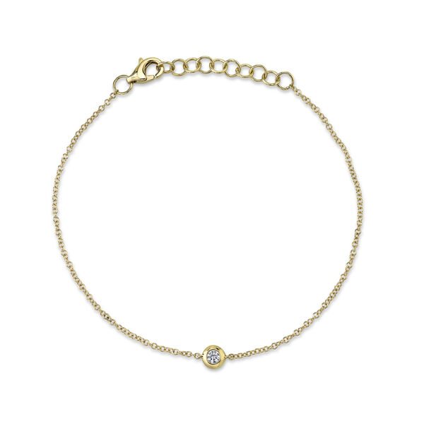Bezel by The Inch Yellow Gold and Diamond Bracelet