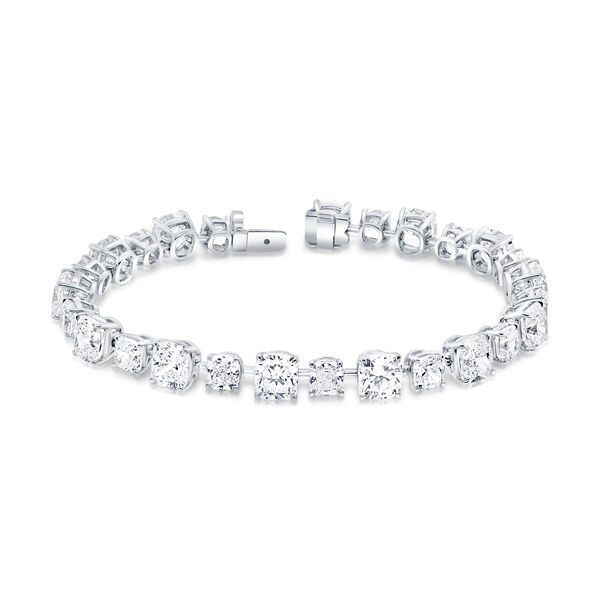 High Jewellery Signature Link White Gold and Diamond Bracelet