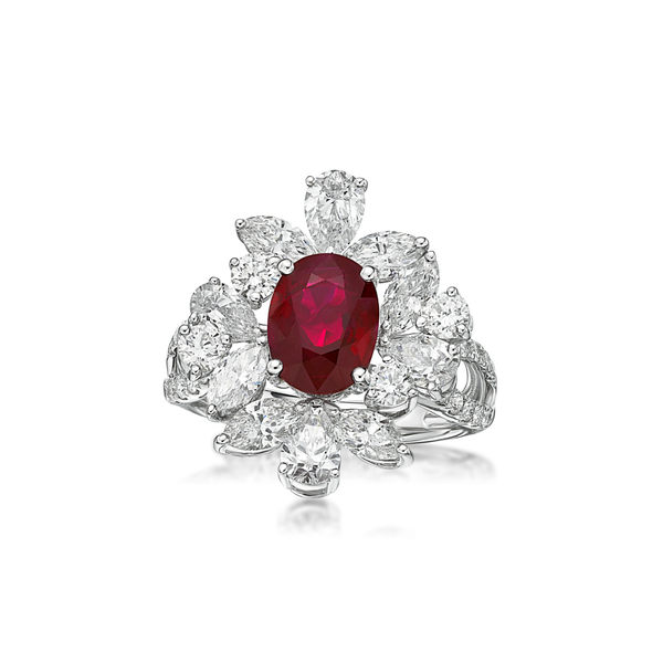 Vintage Ruby and Diamond Ring