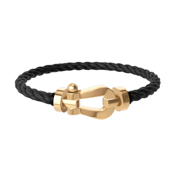 Force 10 Large Yellow Gold Cable Bracelet