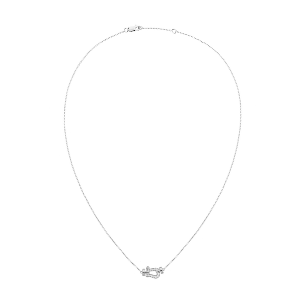 Force 10 Small White Gold and Diamond Pav&eacute; Pendant