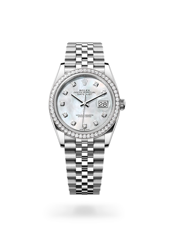 rolex Datejust in White Rolesor, M126284RBR-0011 - Maison Birks