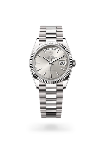 rolex Day-Date in 18 ct white gold, M128239-0005 - Maison Birks