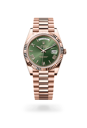 rolex Day-Date in 18 ct Everose gold, M228235-0025 - Maison Birks