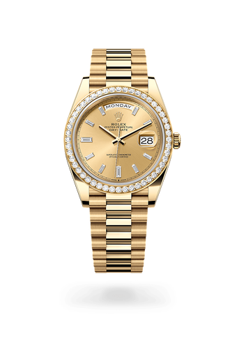 rolex Day-Date in 18 ct yellow gold, M228348RBR-0002 - Maison Birks