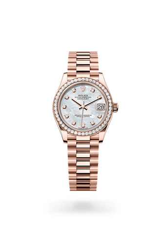 rolex Datejust in 18 ct Everose gold, M278285RBR-0005 - Maison Birks