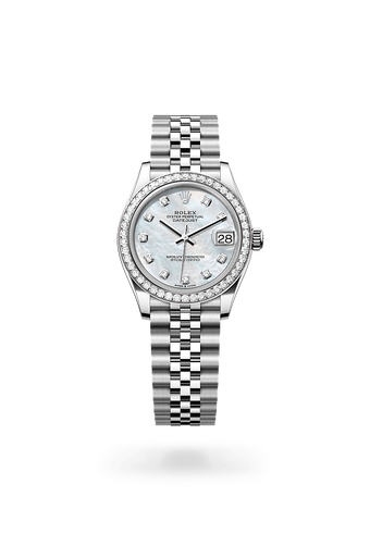 rolex Datejust in White Rolesor, M278384RBR-0008 - Maison Birks