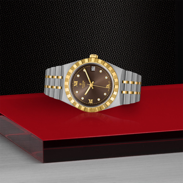 Royal Automatic 34 mm Yellow Gold, Stainless Steel and Diamond